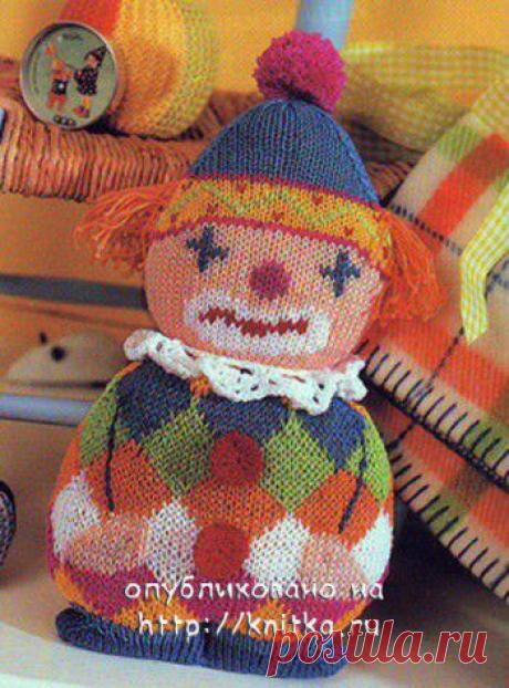 Вязаная игрушка клоун, Вязаные игрушки
