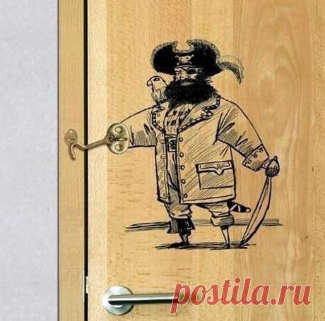 Дверная петелька с юмором!