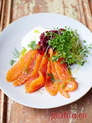 Маринованный лосось от Джейми - супер быстро! | Рецепты Джейми Оливера