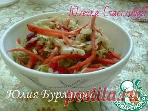 Капуста по-корейски на зиму - кулинарный рецепт