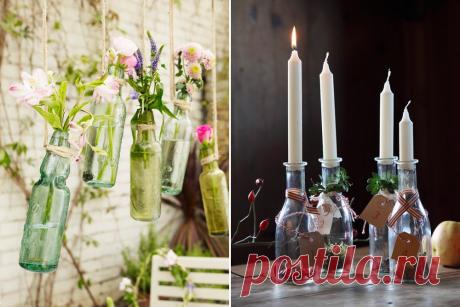 Подборка самых простых и, в то же время, оригинальных идей вторичного использования предметов и материалов в интерьере.