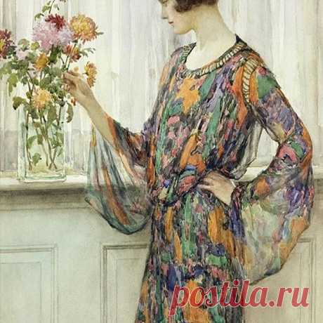 Женщины  и бесконечно красивые оттенки.
Британский художник William Henry Margetson (1861-1940).
