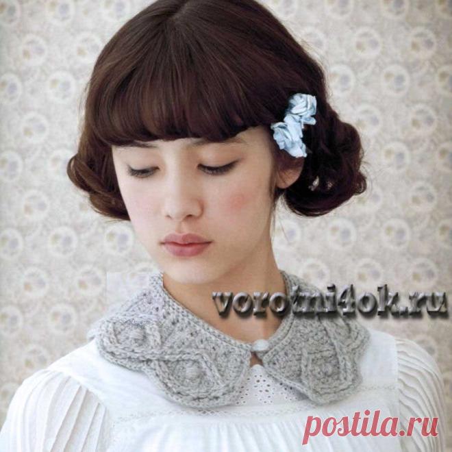 Воротник Рельефные ромбы