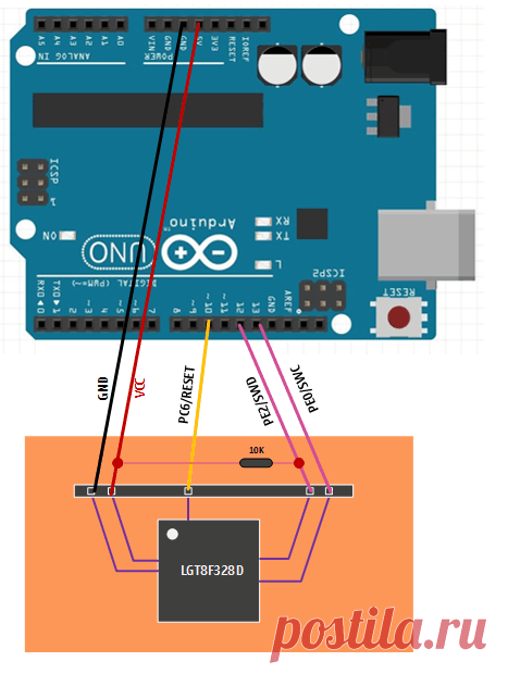 GitHub - LGTMCU/LarduinoISP: make arduino board to be LGT8FX8D/P programmer