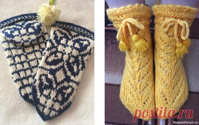 Тапочки и носочки. Связаны спицами. | Вязание спицами аксессуаров Любите этот день! За то, что утро так красиво,  За солнце, что глаза слепило.  И за цветы, что пахнут сладко,  Пускай не всё на свете гладко.Любите этот день сейчас,   Но завтра, если Бог вам даст,  Вы полюбите тот рассвет,  Закат и солнце, ветер, свет. Любите жизнь, любите жить,   И...