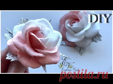 DIY 🌹 РОЗОЧКА за 15 мин 🌹МК ПРОСТОЙ | способ ДОСТУПНЫЙ 🌹 Handmade FLOWERS - YouTube