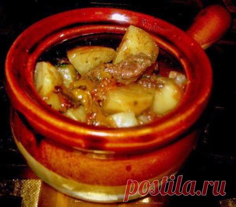 шеф-повар Одноклассники: Готовим в горшочках: мясо с картофелем и овощами