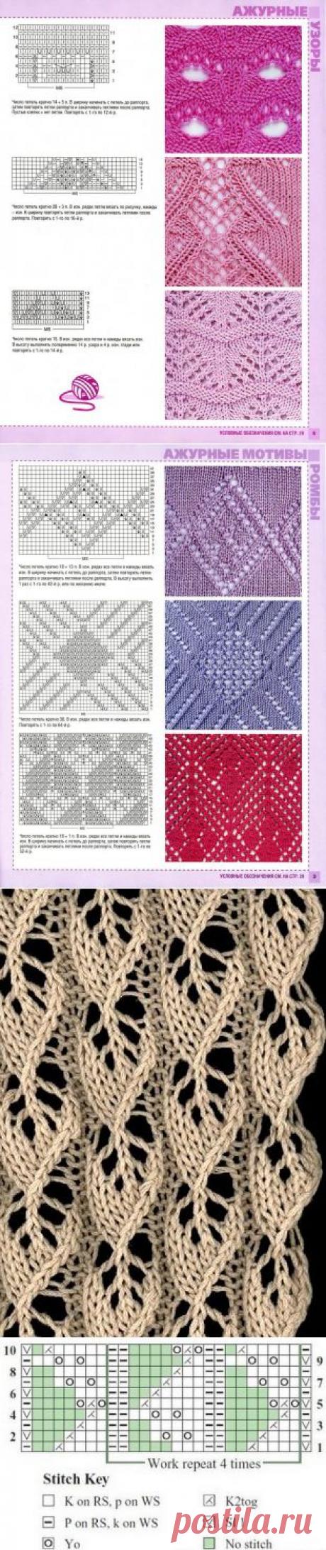 АЖУРНЫЕ узоры спицами | Записи в рубрике АЖУРНЫЕ узоры спицами | Дневник AlenDi