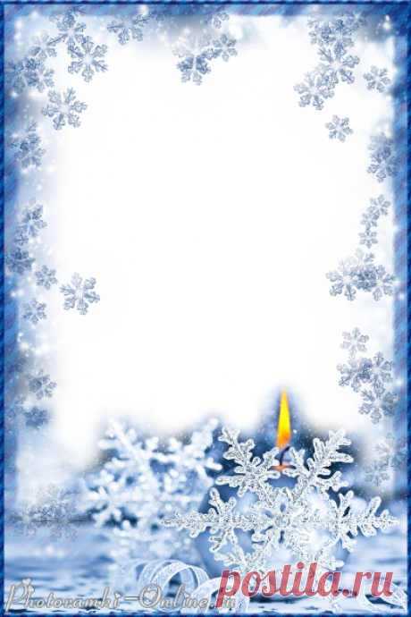 Вставить фото в рамку. Красивая фоторамка онлайн - Снежный вальс