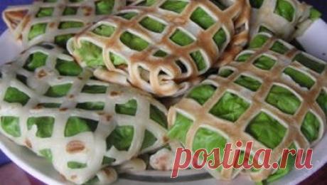 Ажурные фаршированные блины | Вкусная выпечка