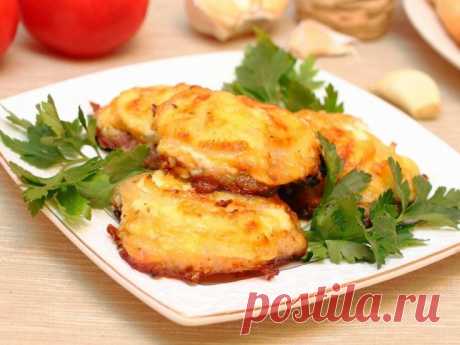 Вот настоящий рецепт мяса по-французски.
