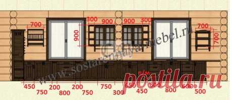 Кухня под старину из массива дерева – купить кухню в Москве