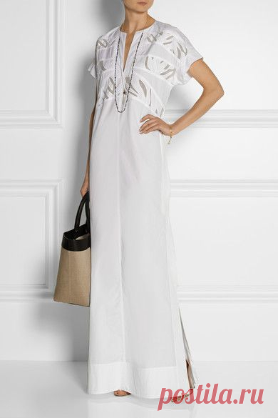 Maiyet | Paneled cotton maxi dress | NET-A-PORTER.COM