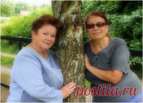 Мы с березой обнимались...(Валентина Рожкова- Семизарова и Нина Венедиктова)