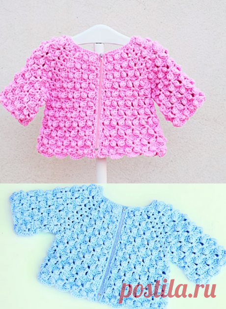 Crochet Baby Girl Jacket - Crochet Ideas