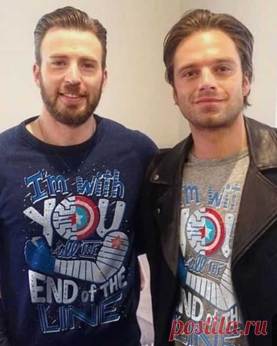 Крис Эванс и Себастьян Стэн