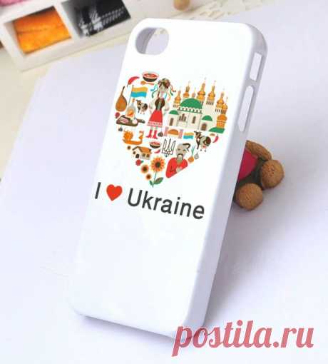Дизайнерский чехол для iPhone 5/5S I Love Ukraine. Національна українська символіка на чохлах для iPhone 5/5S: прапор, герб, вишиванка, орнамент та інше... Аксесуари для iPhone в Ужгороді, Львові, Івано-Франківську, Луцьку