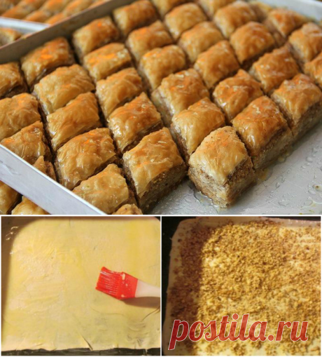 Пахлава из слоеного теста: быстро, вкусно и необычайно ароматно!