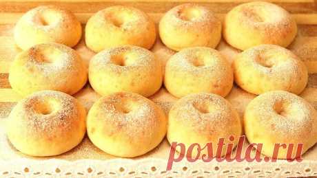 ТВОРОЖНЫЕ ПОНЧИКИ 🍩В Духовке! Быстро Без Дрожжей и Масла - Пышные, ВОЗДУШНЫЕ! Простой рецепт.
