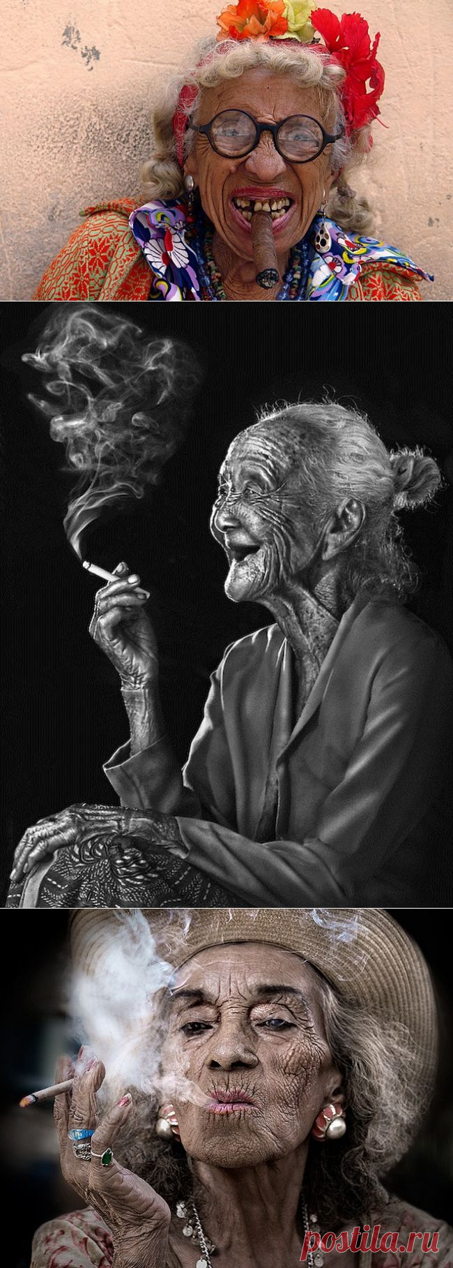 25 впечатляющих портретов. Моя бабушка курит трубку...