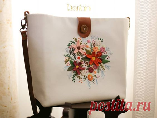 Шоппер с вышивкой | Embroidery art | Яндекс Дзен