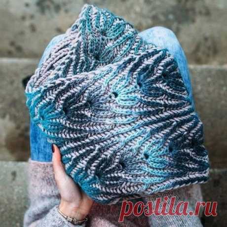 Вязание в технике бриошь: объем, фактура и бесконечные возможности | Ольга Прилуцкая, вязание - это модно | Дзен