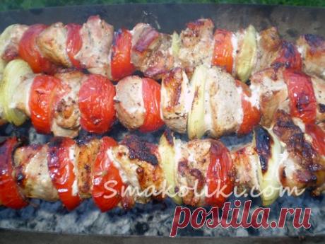 Шашлык из свинины на газированной воде. Пошаговый рецепт с фото на Smakoliki.com