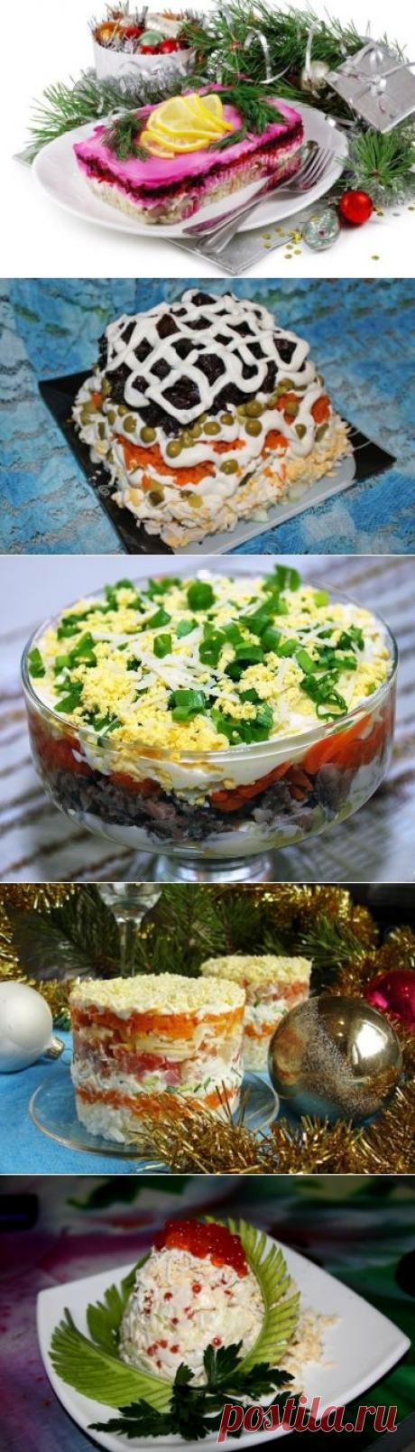 Новогодние слоеные салаты / Рецепты на Новый год - Что приготовить - Простые рецепты с фото
