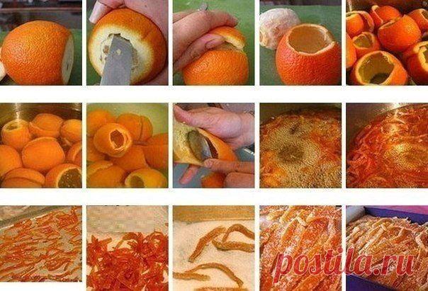 Цукаты из апельсиновых корок
