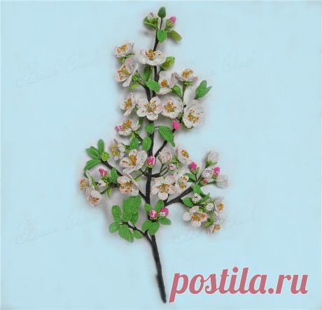 Яблоневый цвет | biser.info - всё о бисере и бисерном творчестве