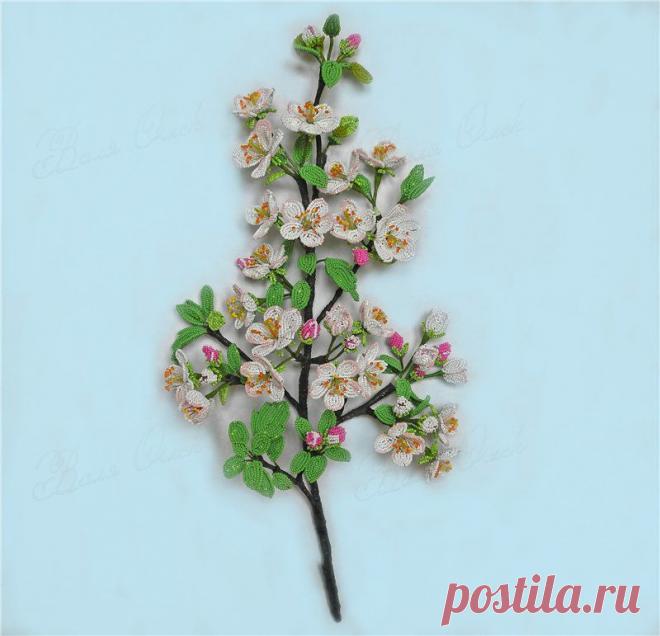 Яблоневый цвет | biser.info - всё о бисере и бисерном творчестве