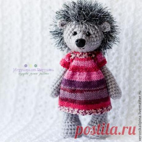 Ежиха Эмма - серый,розовый,ежик,ежики,ежик игрушка,ежи,ежиха,игрушка,игрушка в подарок