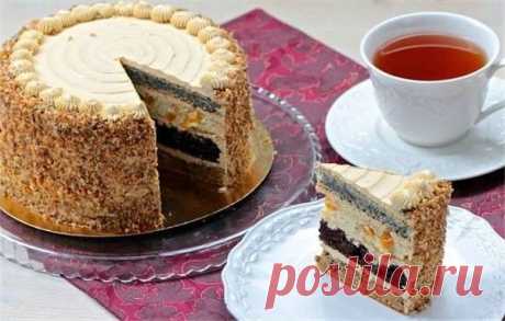 Торт королевский

Ингредиенты:

100 гр. сметаны
1 шт. яйцо
150 гр. сахара
160 гр. муки (1 стакан)
50 гр. слив. масло
7 гр. разрыхлителя
мак, изюм, какао (добавки в тесто)
орехи, консервированные ананасы (необязательно)

Приготовление:

В ингредиентах норма продуктов — для одного коржа
Яйцо взбить с сахаром, добавить растопленное масло, сметану. Понемногу добавляем муку смешанную с разрыхлителем. Хорошо перемешать лопаткой.
Форму для выпечки (у меня диаметр 26) застелить пе...