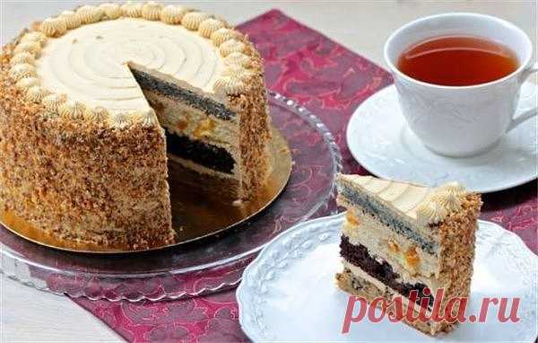 Торт королевский

Ингредиенты:

100 гр. сметаны
1 шт. яйцо
150 гр. сахара
160 гр. муки (1 стакан)
50 гр. слив. масло
7 гр. разрыхлителя
мак, изюм, какао (добавки в тесто)
орехи, консервированные ананасы (необязательно)

Приготовление:

В ингредиентах норма продуктов — для одного коржа
Яйцо взбить с сахаром, добавить растопленное масло, сметану. Понемногу добавляем муку смешанную с разрыхлителем. Хорошо перемешать лопаткой.
Форму для выпечки (у меня диаметр 26) застелить пе...