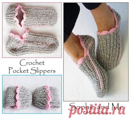 Ribbed Slipper Pocket Socks