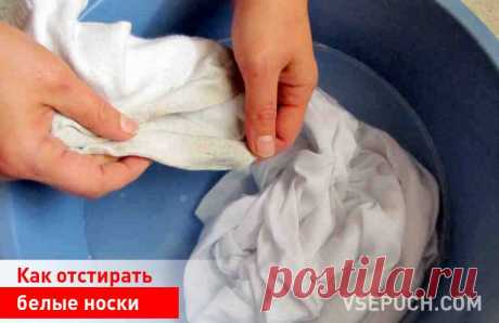 Как отстирать белые носки