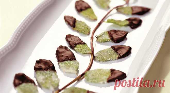 Мятные листья в шоколаде. Пошаговый рецепт с фото на Gastronom.ru