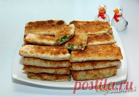 ВкусЛандия - Конвертики из лаваша с сыром и зеленью