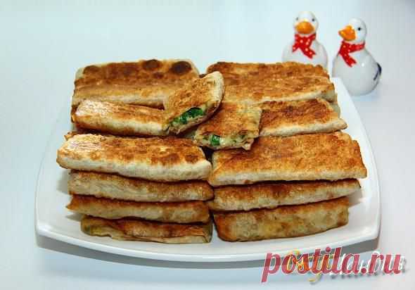 ВкусЛандия - Конвертики из лаваша с сыром и зеленью