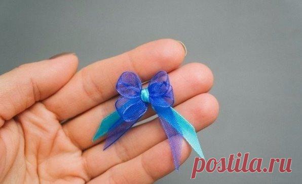 Как завязать маленький бантик