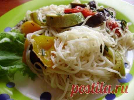 Лапша кукси с запеченными овощами рецепт с фото пошагово - 1000.menu