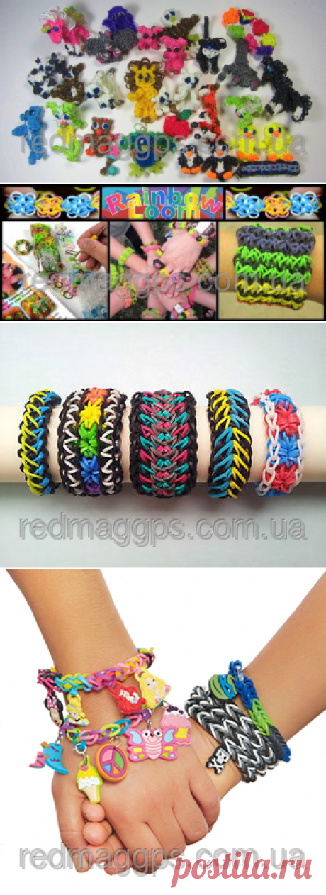 Резиночки для плетения браслетов Rainbow Loom bands 5500 шт. по низкой цене