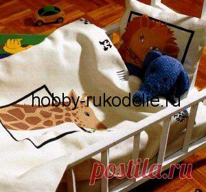 Хобби (рукоделие своими руками): вышивка, вязание » Архив блога » Шитье одеяла и подушки для кукольной кроватки своими руками