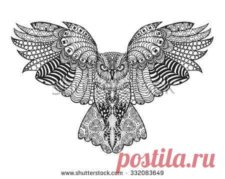 Cool Sugar Skull Girl Wallpaper Owl Stock Images Royalty Free Images Vectors Shutterstock