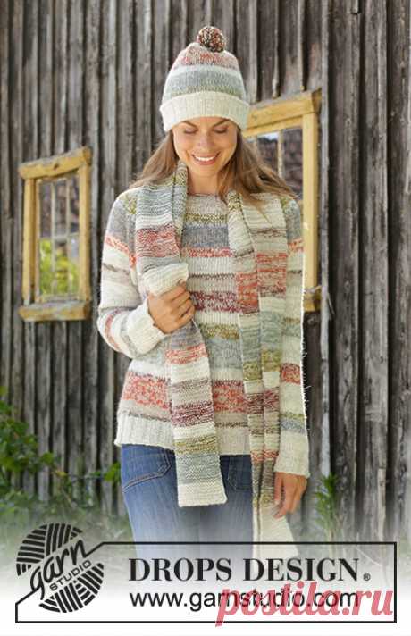 Джемпер, шапка и шарф Fading Sunset - блог экспертов интернет-магазина пряжи 5motkov.ru