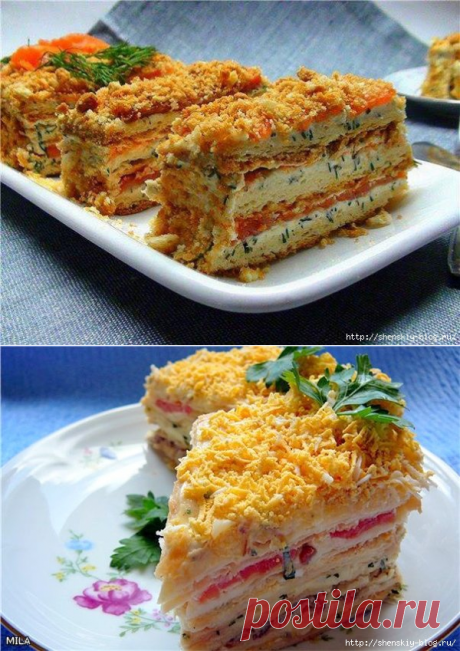 Закуска &quot;Наполеон&quot;проще простого, вкуснотень!