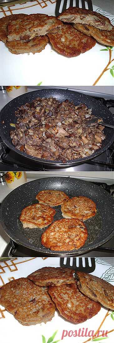 Драники с грибами