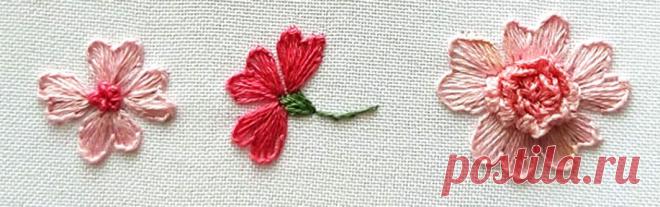 Наборные швы, розочки, продолжение ответа на вопрос о розах, часть 2 | ВЕРА БУРОВА, канал про вышивку | Дзен