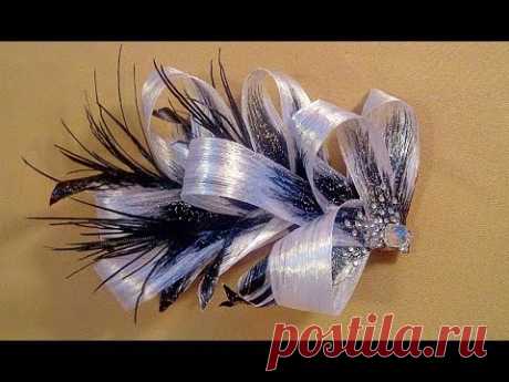 Заколки из лент  МК / Проклеенная лента / Hairpins made of satin ribbons DIY