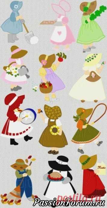 Сабоннет Сью - запись пользователя Ирина (ирина кузнецова) в сообществе Картинки для творчества в категории Винтаж
